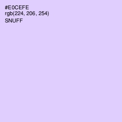 #E0CEFE - Snuff Color Image