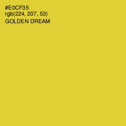 #E0CF35 - Golden Dream Color Image