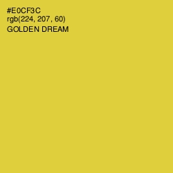 #E0CF3C - Golden Dream Color Image