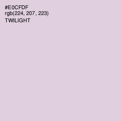 #E0CFDF - Twilight Color Image