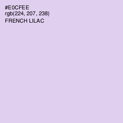 #E0CFEE - French Lilac Color Image