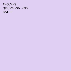 #E0CFF3 - Snuff Color Image