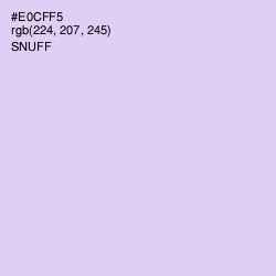 #E0CFF5 - Snuff Color Image