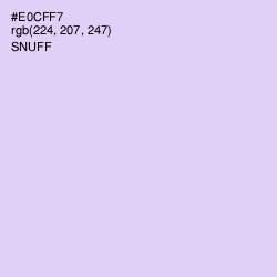 #E0CFF7 - Snuff Color Image