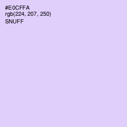 #E0CFFA - Snuff Color Image