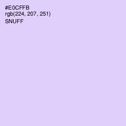 #E0CFFB - Snuff Color Image