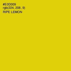 #E0D009 - Ripe Lemon Color Image