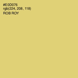 #E0D076 - Rob Roy Color Image