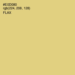 #E0D080 - Flax Color Image