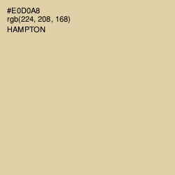 #E0D0A8 - Hampton Color Image