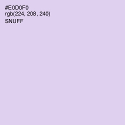 #E0D0F0 - Snuff Color Image