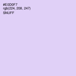 #E0D0F7 - Snuff Color Image