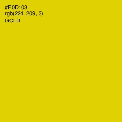 #E0D103 - Gold Color Image