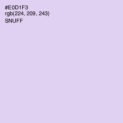 #E0D1F3 - Snuff Color Image