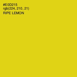 #E0D215 - Ripe Lemon Color Image