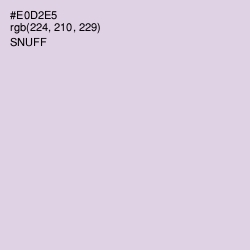 #E0D2E5 - Snuff Color Image