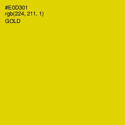 #E0D301 - Gold Color Image
