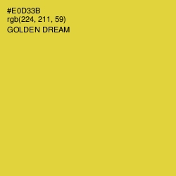 #E0D33B - Golden Dream Color Image