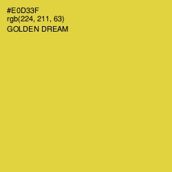 #E0D33F - Golden Dream Color Image