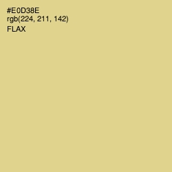 #E0D38E - Flax Color Image