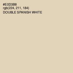 #E0D3B8 - Double Spanish White Color Image