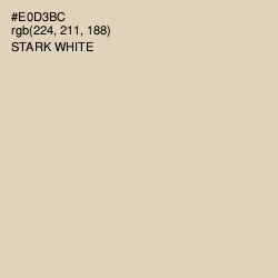 #E0D3BC - Stark White Color Image