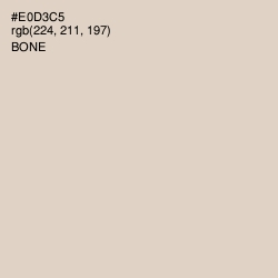 #E0D3C5 - Bone Color Image
