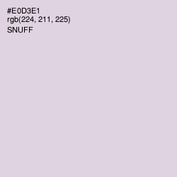 #E0D3E1 - Snuff Color Image