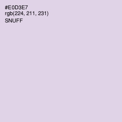 #E0D3E7 - Snuff Color Image