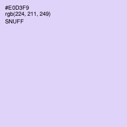 #E0D3F9 - Snuff Color Image