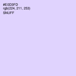 #E0D3FD - Snuff Color Image