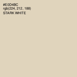 #E0D4BC - Stark White Color Image