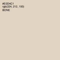 #E0D4C1 - Bone Color Image