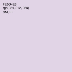 #E0D4E6 - Snuff Color Image