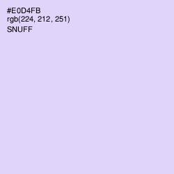 #E0D4FB - Snuff Color Image