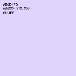 #E0D4FD - Snuff Color Image