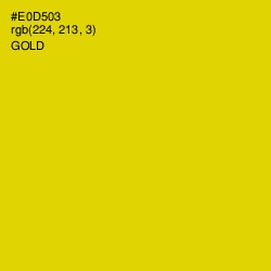 #E0D503 - Gold Color Image