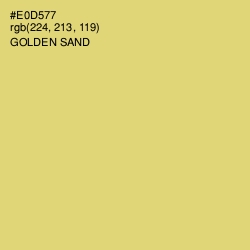 #E0D577 - Golden Sand Color Image