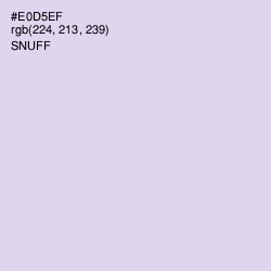 #E0D5EF - Snuff Color Image