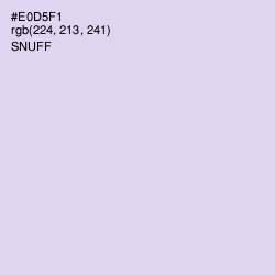 #E0D5F1 - Snuff Color Image