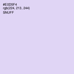 #E0D5F4 - Snuff Color Image