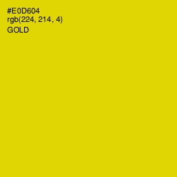 #E0D604 - Gold Color Image