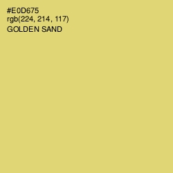 #E0D675 - Golden Sand Color Image