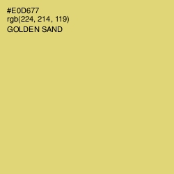 #E0D677 - Golden Sand Color Image