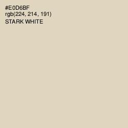 #E0D6BF - Stark White Color Image