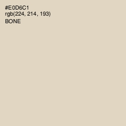 #E0D6C1 - Bone Color Image