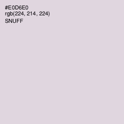 #E0D6E0 - Snuff Color Image