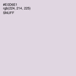 #E0D6E1 - Snuff Color Image