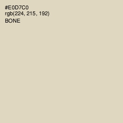#E0D7C0 - Bone Color Image