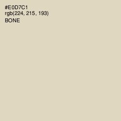 #E0D7C1 - Bone Color Image